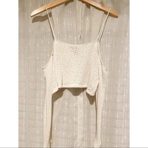 Forever cream crop top